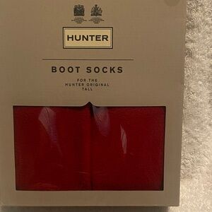 Hunter Scarlet Boot Socks